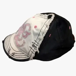 TRUE RELIGION Vintage Y2K Distressed Rhinestone Bling Baseball Cap True Religion | Accessories | True Religion Bling Distressed  main image 4